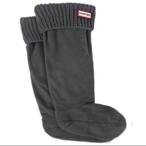 Hunter Cardigan Stitch Tall Boot Socks - Slate